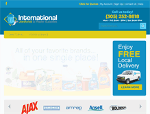 Tablet Screenshot of internationaljanitorial.com